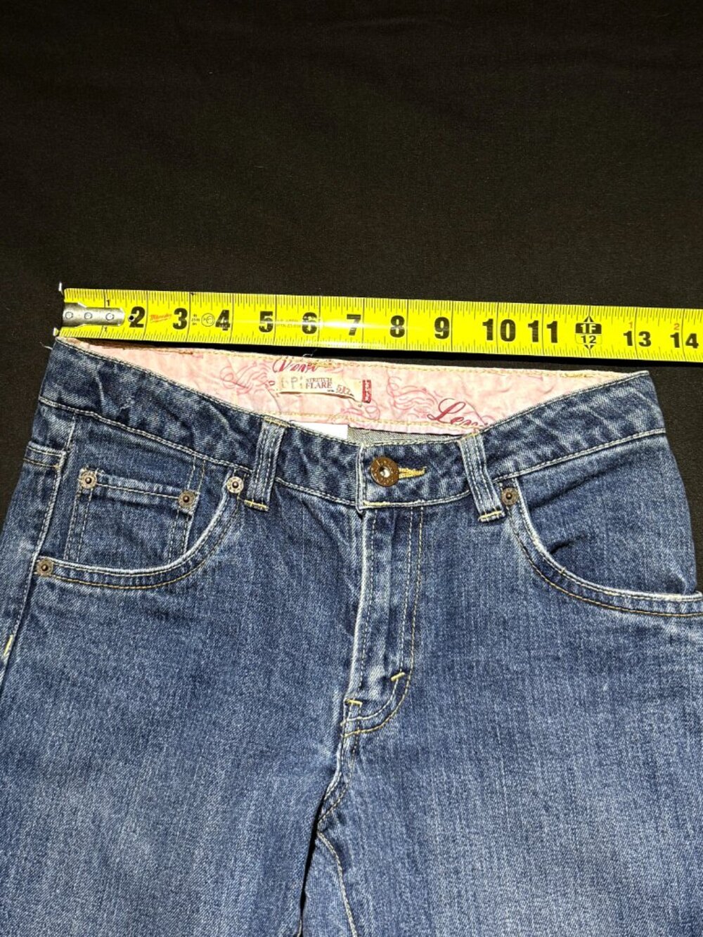 Levi's 517 Girls Youth Sized Jeans 14 Blue Stretch Flare Low Rise - Picture 6 of 8